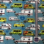 Ambulans Blå - Trikåtyg