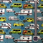 Ambulans Blå - Trikåtyg