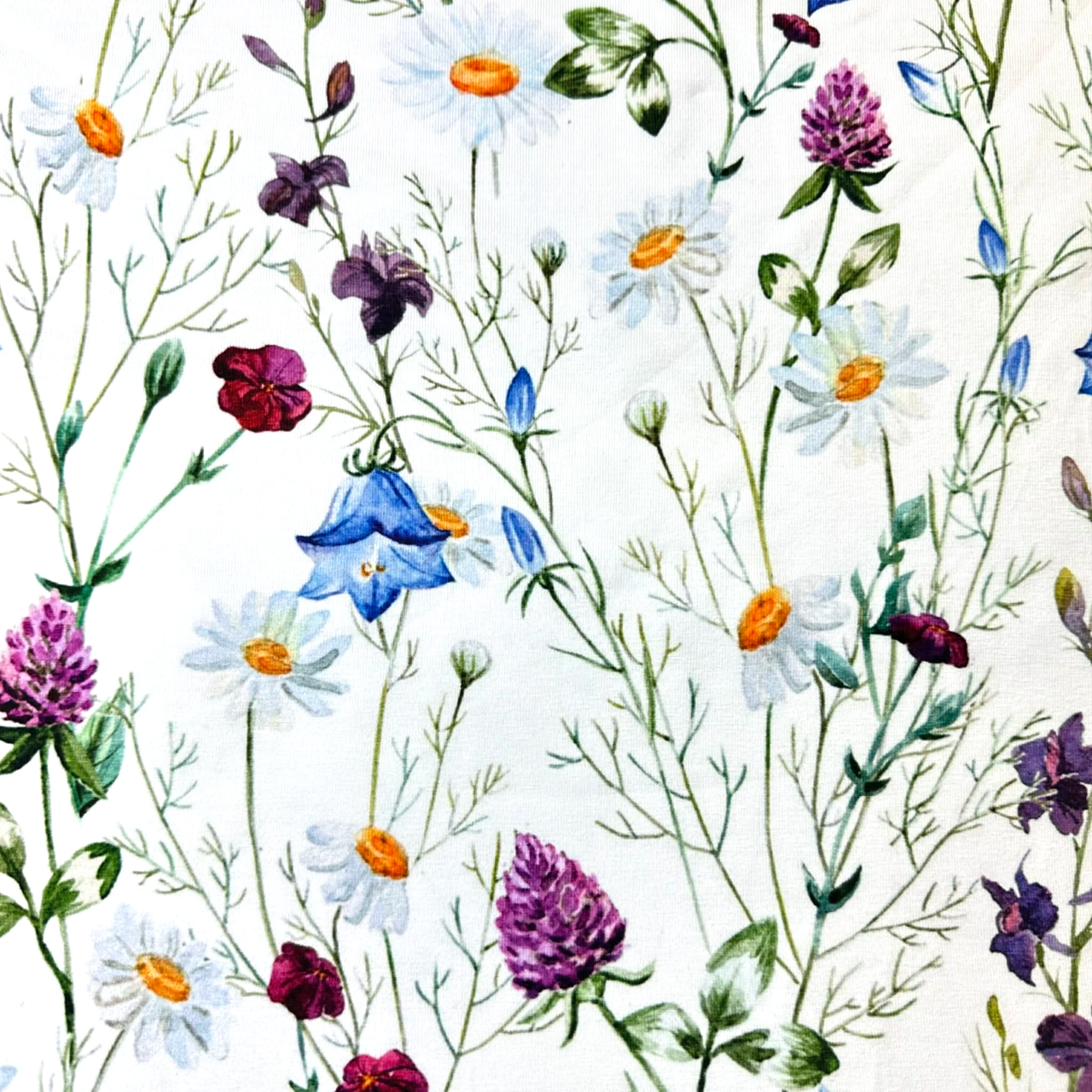 Ängsblommor - Trikåtyg