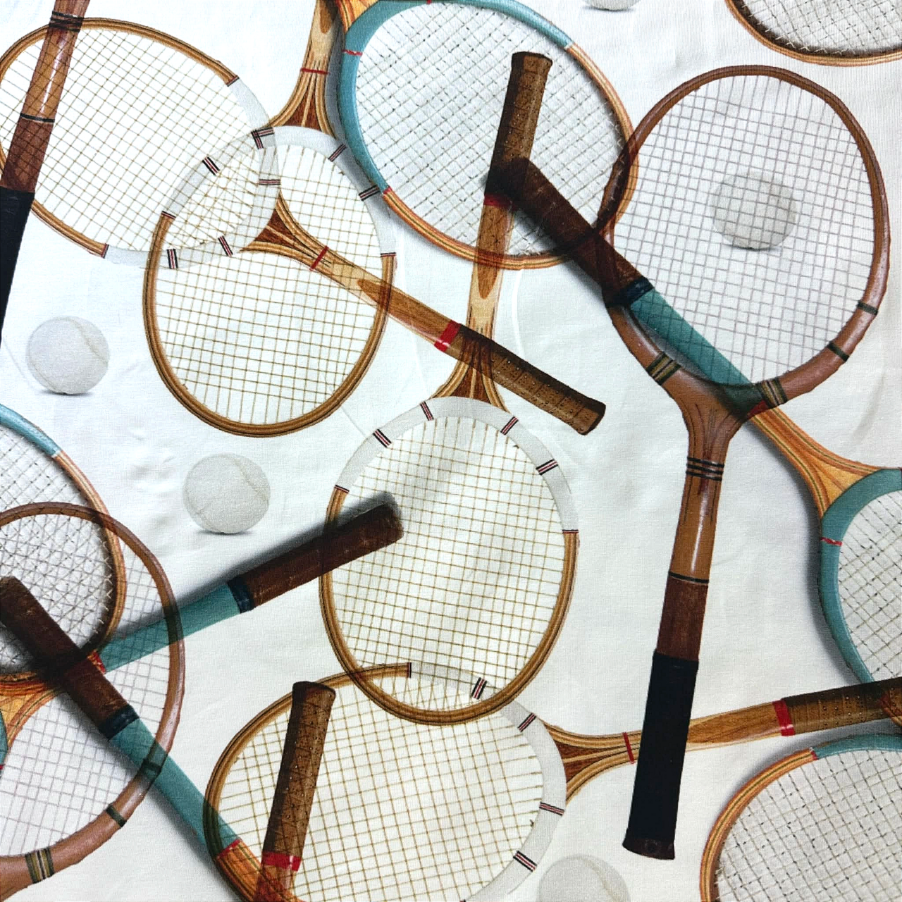 Tennis Retro - Trikåtyg