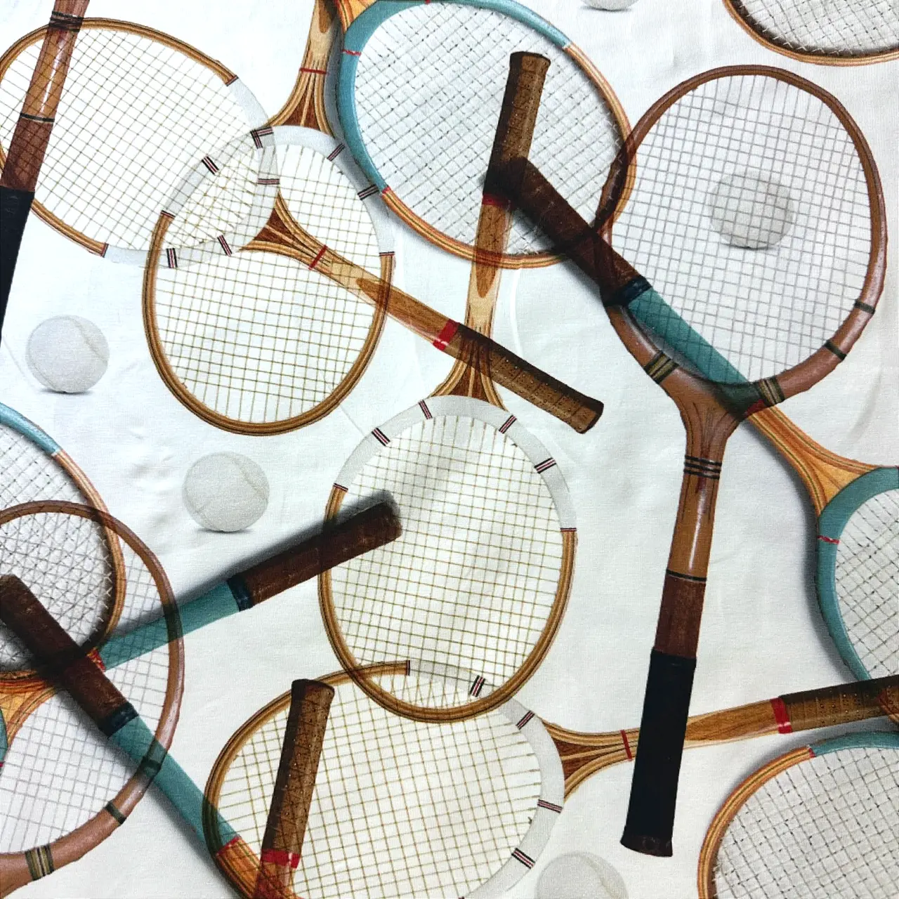 Tennis Retro - Trikåtyg