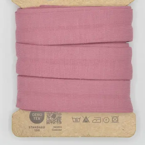 130 | Old pink -  trikåkantband, färdigvikt