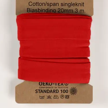 150 | Röd -  trikåkantband, färdigvikt