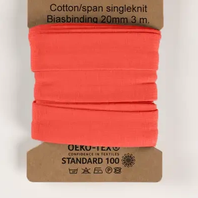 330 | Peach -  trikåkantband, färdigvikt
