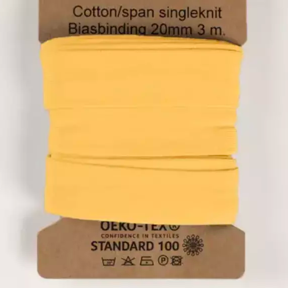 810 | Soft yellow - trikåkantband, färdigvikt