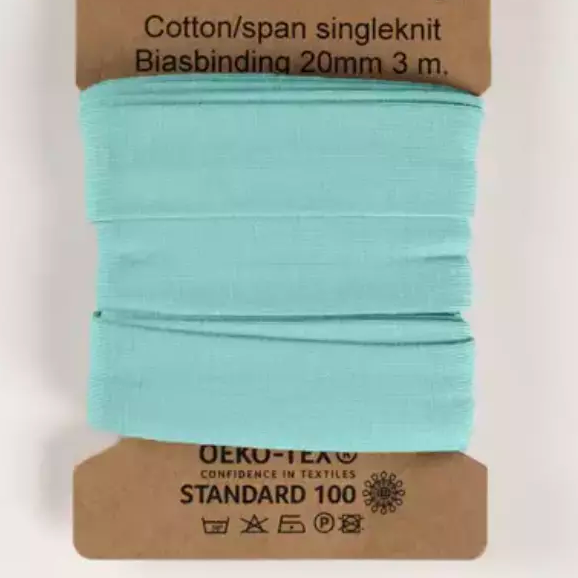 930 | Aqua - trikåkantband, färdigvikt