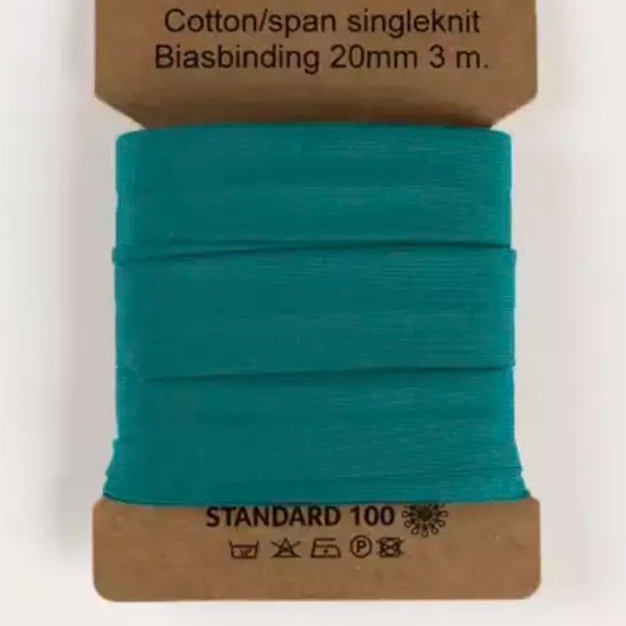 941 | LT Petrol - trikåkantband, färdigvikt