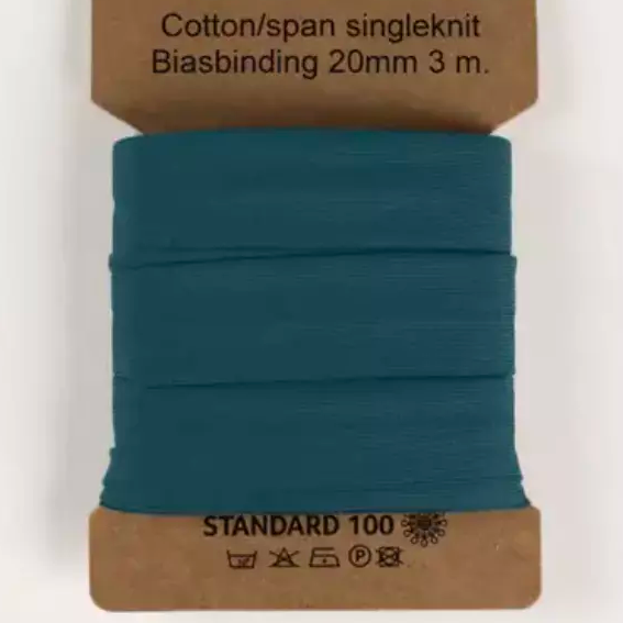 942 | Petrol - trikåkantband, färdigvikt