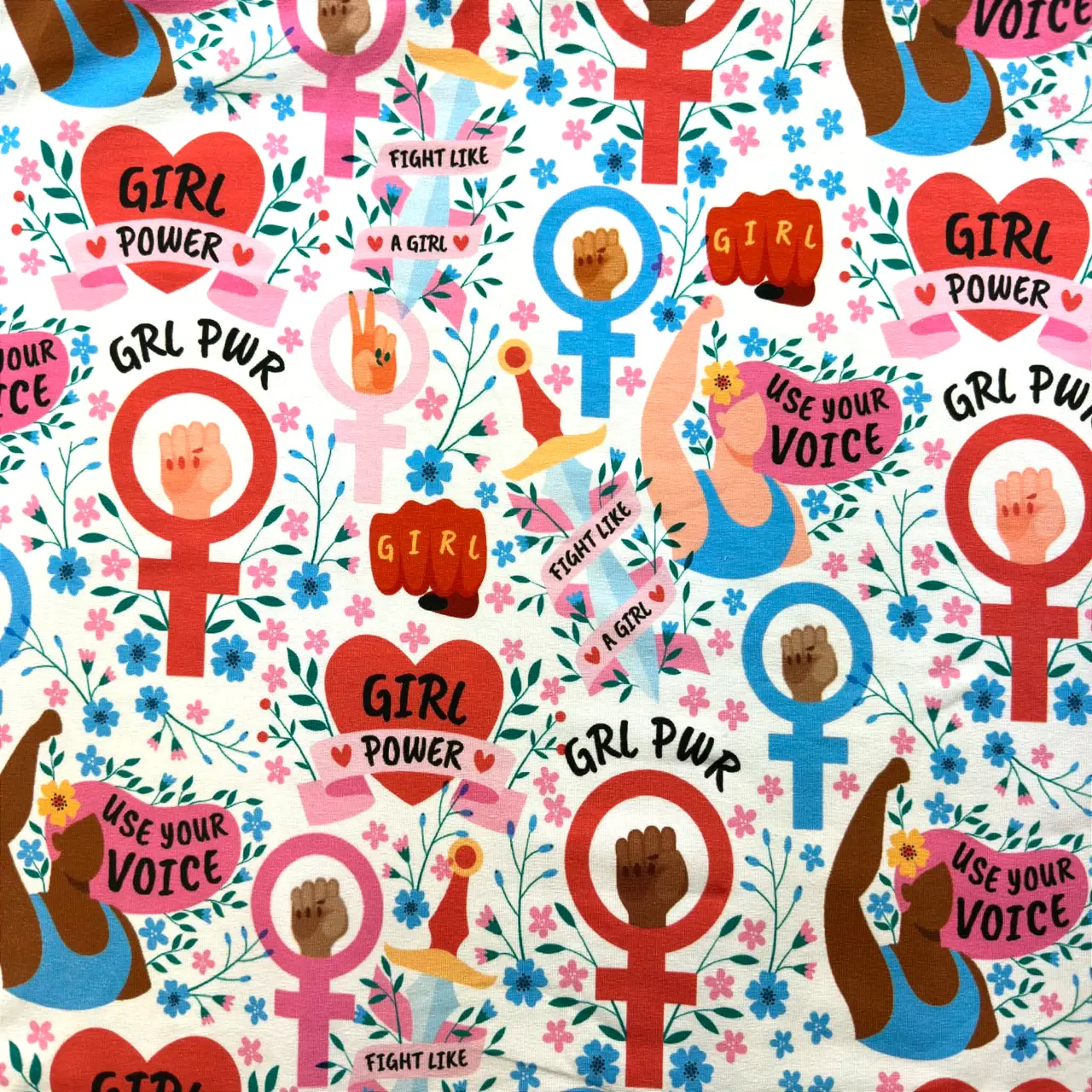 Girlpower - Trikåtyg