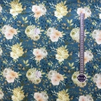 Rosen Clara Blågrå - Trikåtyg