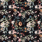 Flowers Black - Sportlycra