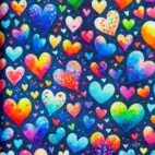 Colour Me Hearts, Multi - Jogging