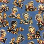 Bok-tanter, blå -  Zelected By ZannaZ