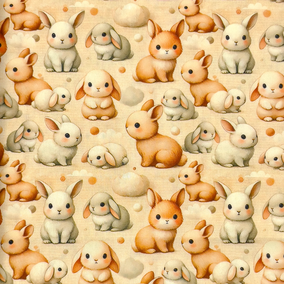 Bunnys - bomullspoplin