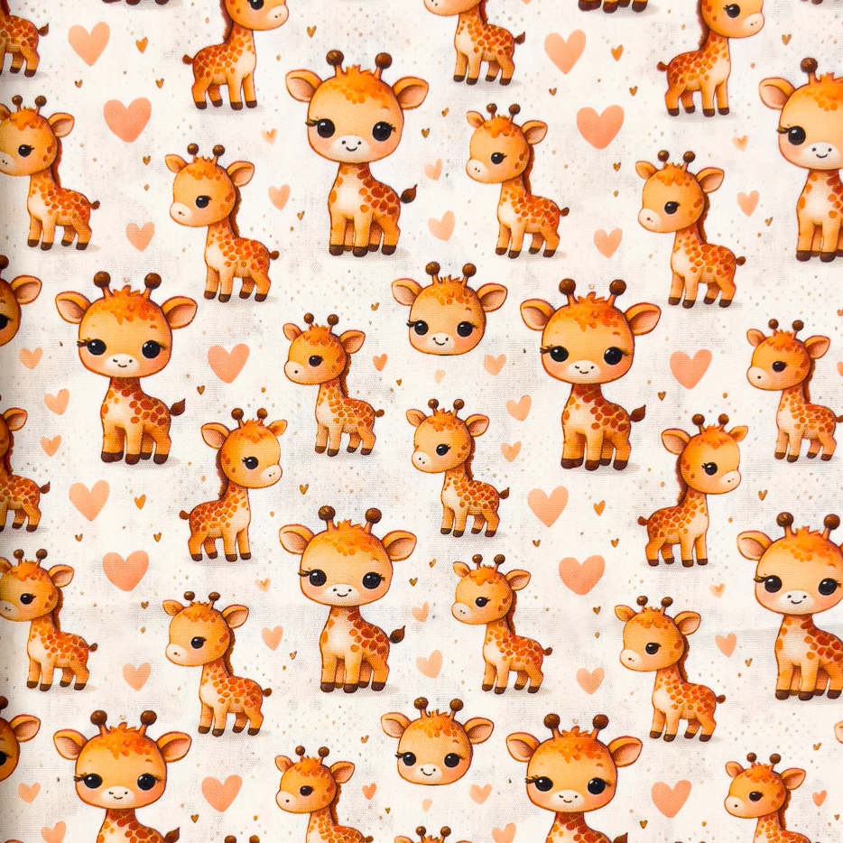 Sunny Clouds, Giraff - bomullspoplin