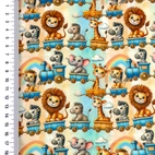 Travel The World - bomullspoplin