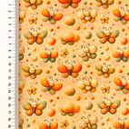 Sweet And Colorful, Peach - bomullspoplin