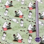 Rosenträdgård, grön - Moomin | Vävt tyg
