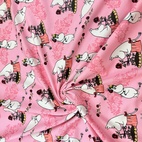 Rose garden, pink - Moomin | Woven fabric