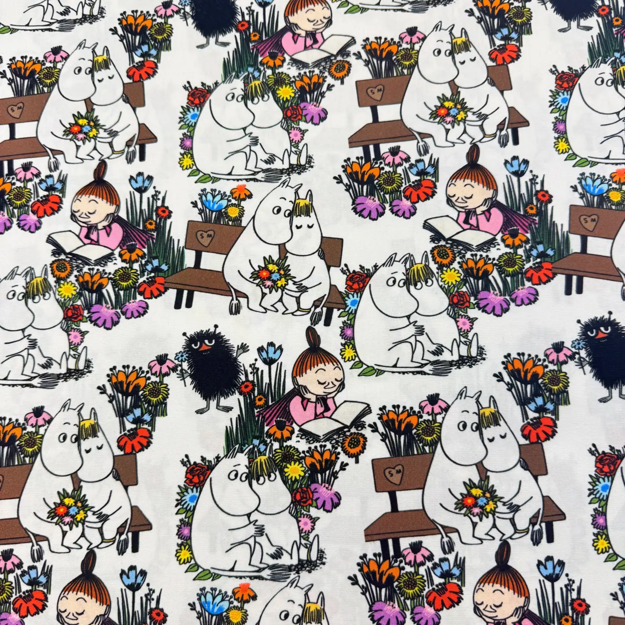Blommor - Moomin | Vävt tyg