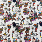 Blommor - Moomin | Vävt tyg