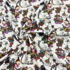 Blommor - Moomin | Vävt tyg