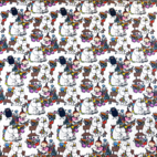 Blommor - Moomin | Vävt tyg