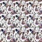 Blommor - Moomin | Vävt tyg