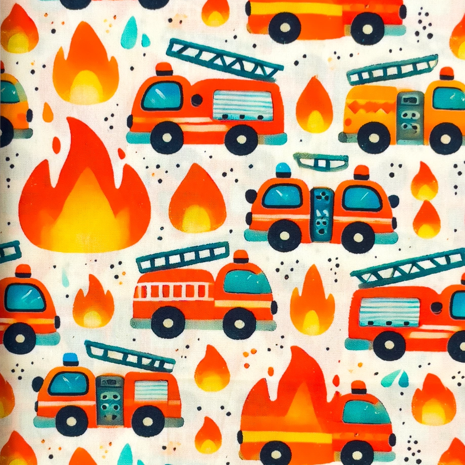 Firetruck - cotton poplin