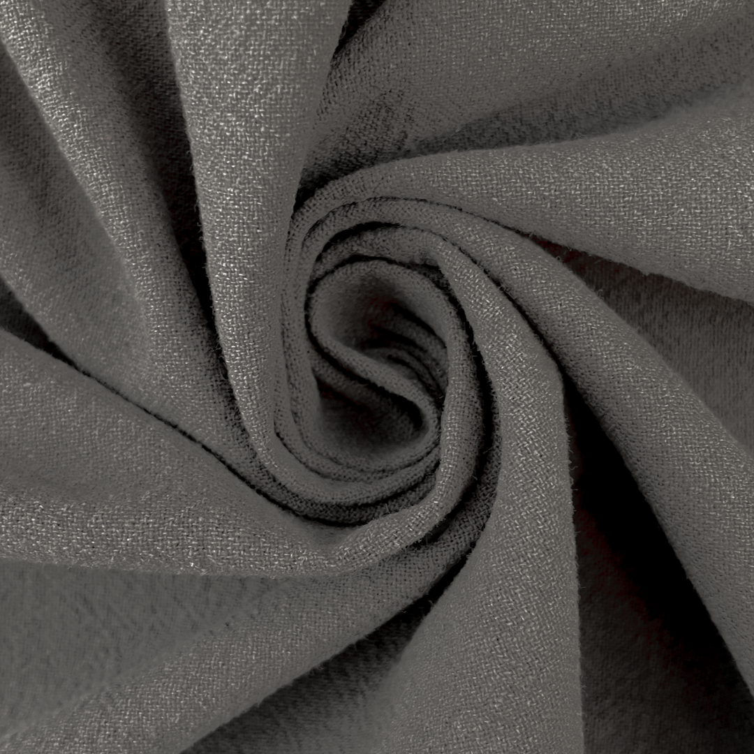 Mörkgrå - Vintage bomullstyg