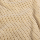 Beige - Borstad ribb