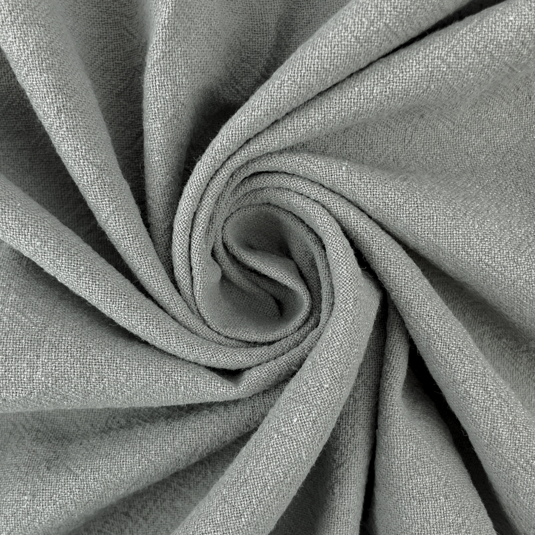 Middle Grey - Vintage cotton fabric