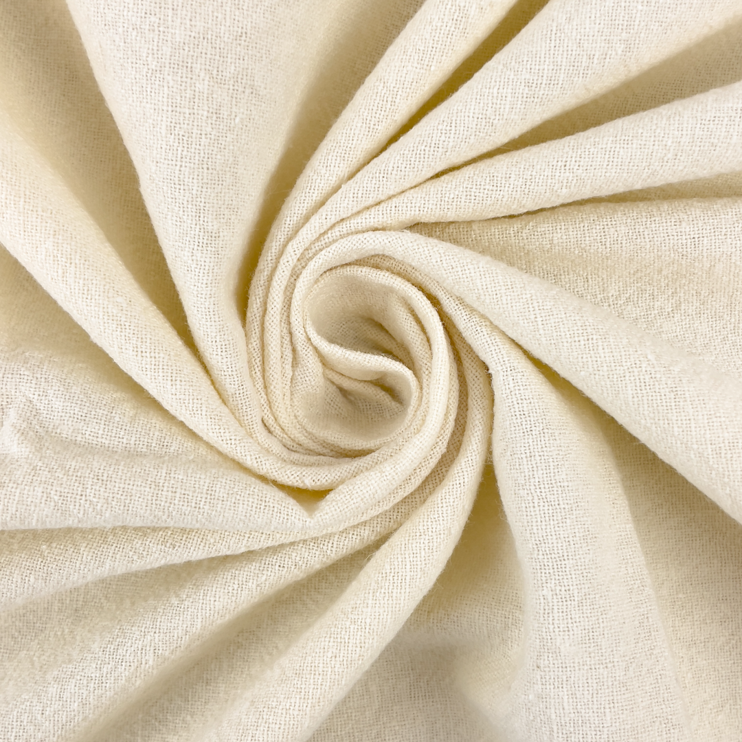 Ecru - Vintage bomullstyg