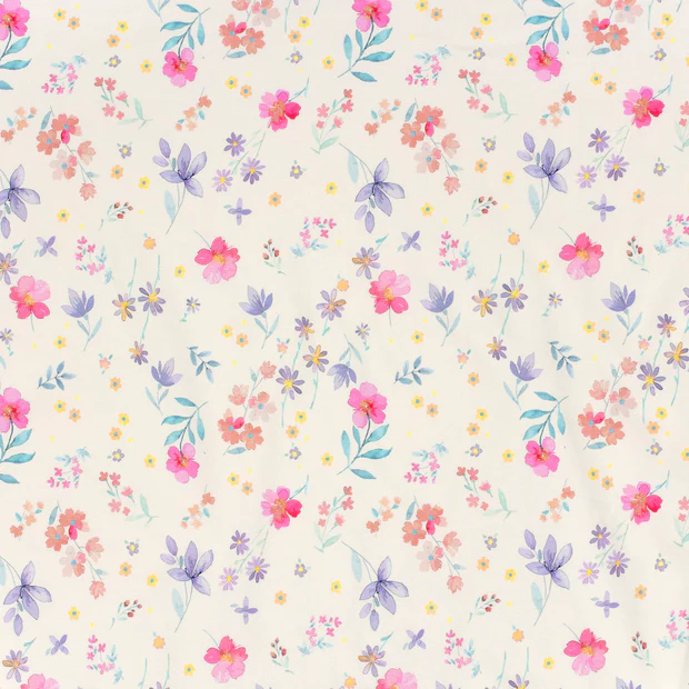 Telma, Off White - Jersey fabric