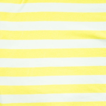 Jersey Frotte´ - Gul/vit randig