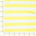 Jersey Frotte´ - Gul/vit randig