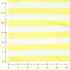 Jersey Frotte´ - Gul/vit randig