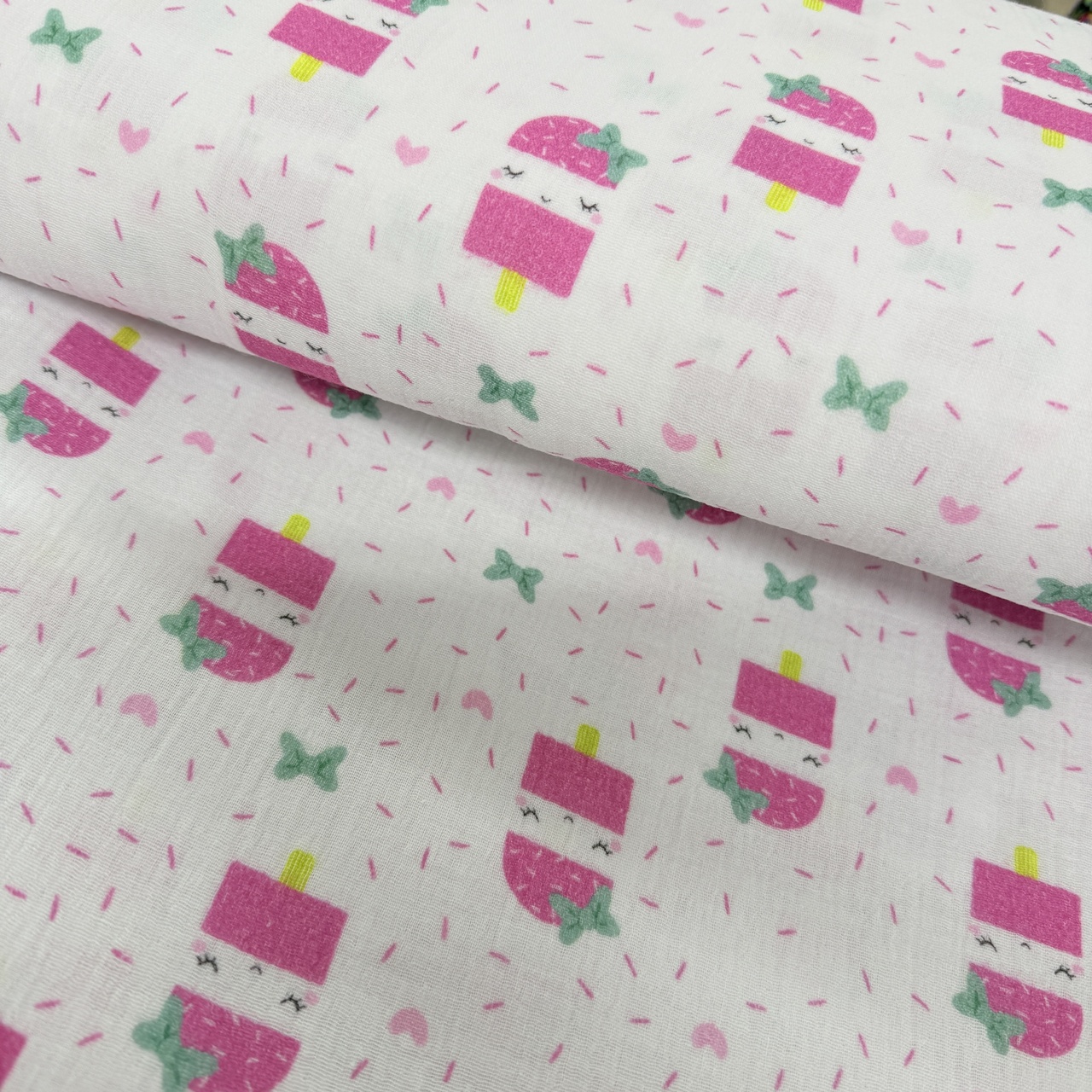 Disa - Digitaltryckt Muslin tyg