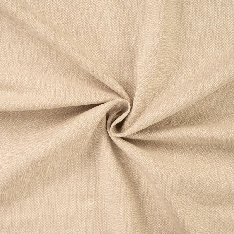 Chambray, fiskben - Sand