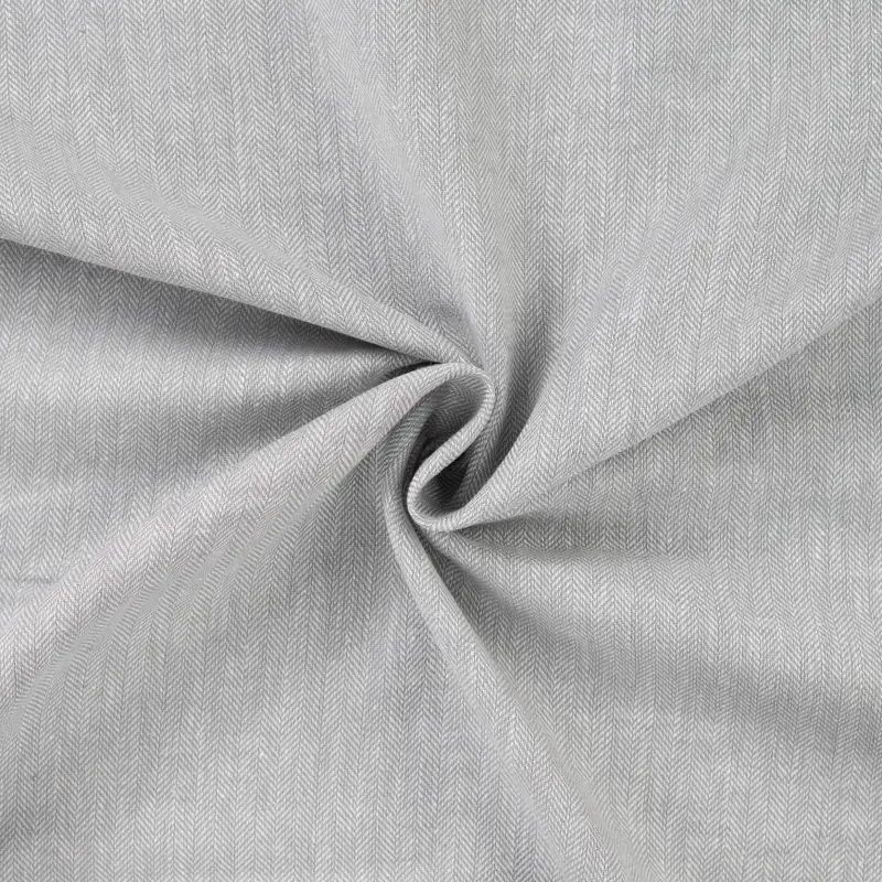 Chambray, fiskben - Ljusgrå