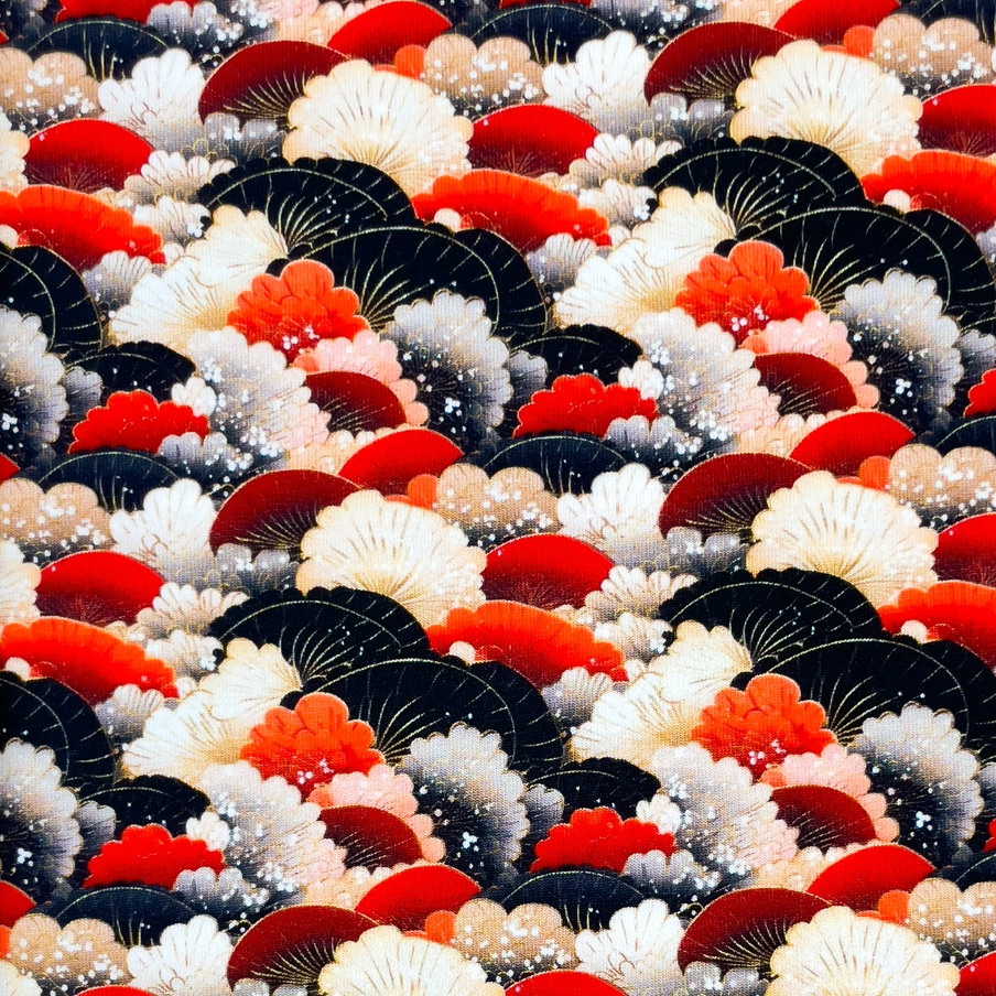 Kimono Red - Trikåtyg