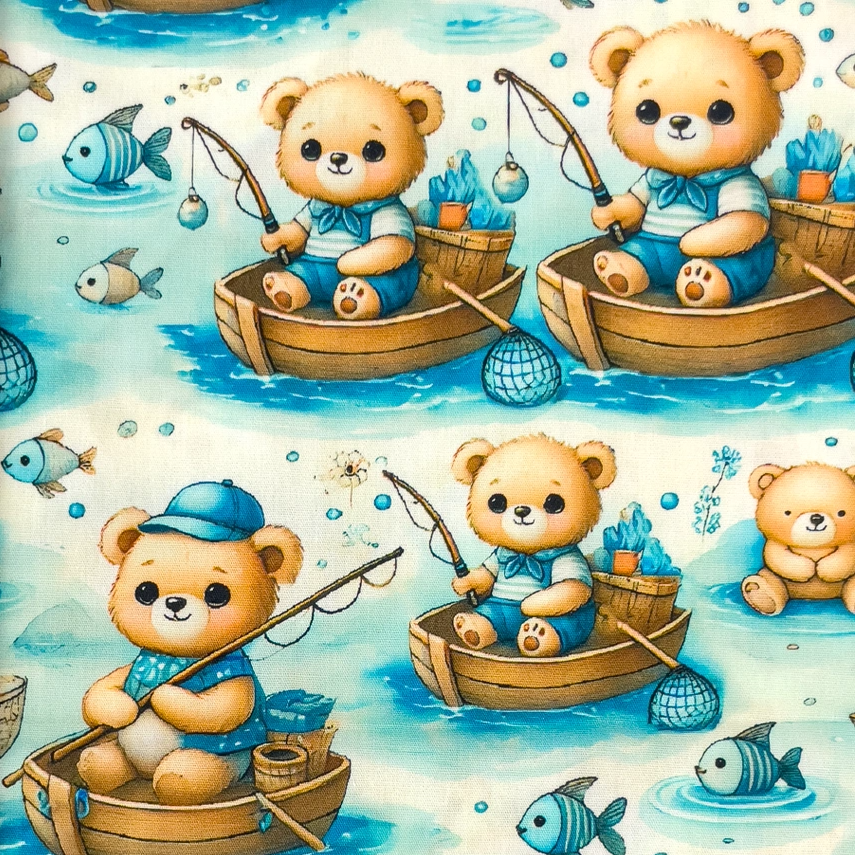 Sea Bear - bomullspoplin