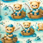 Sea Bear - bomullspoplin