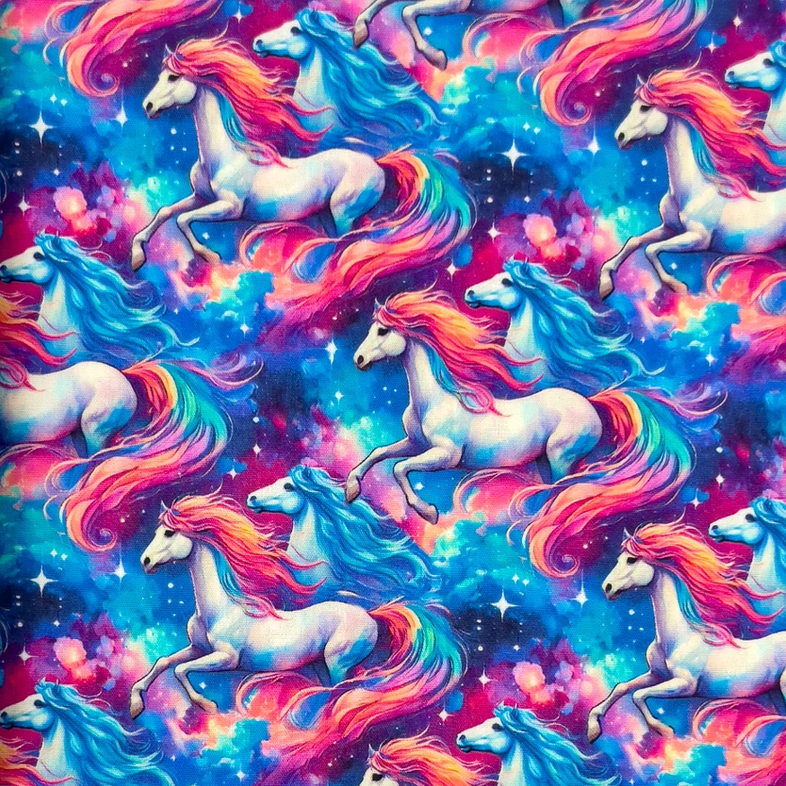 Magic Unicorn- bomullspoplin