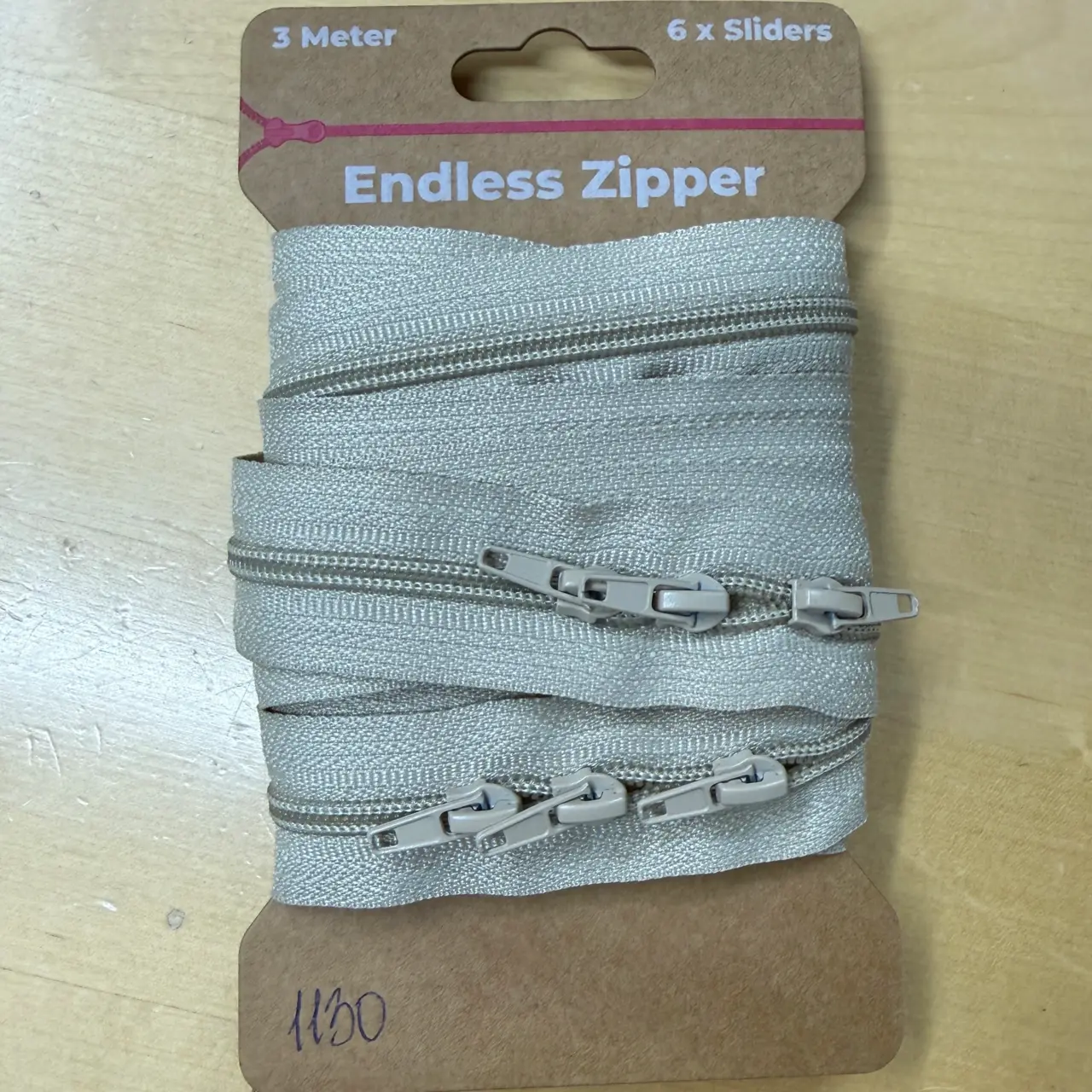 3 meter Dragkedja - Sand