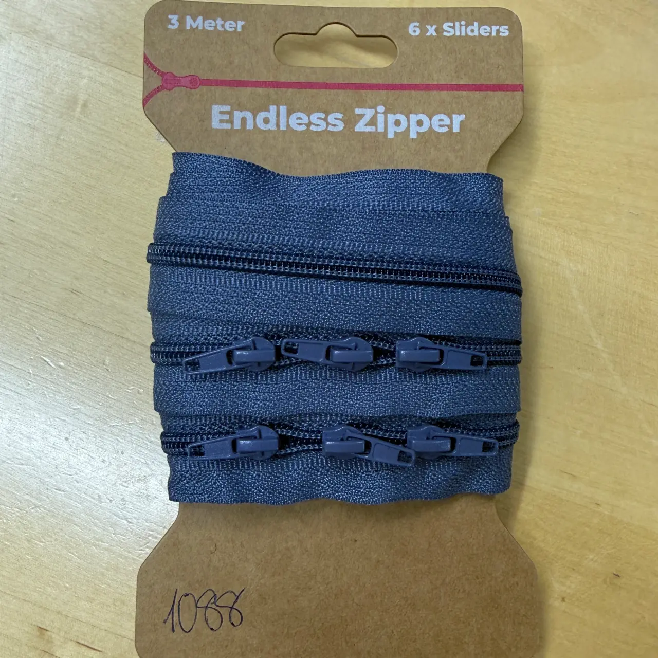 3 meter Dragkedja - Grå