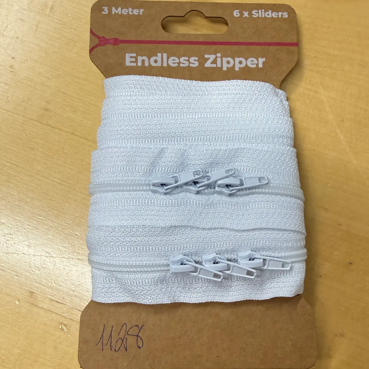 3 meter Dragkedja - Vit