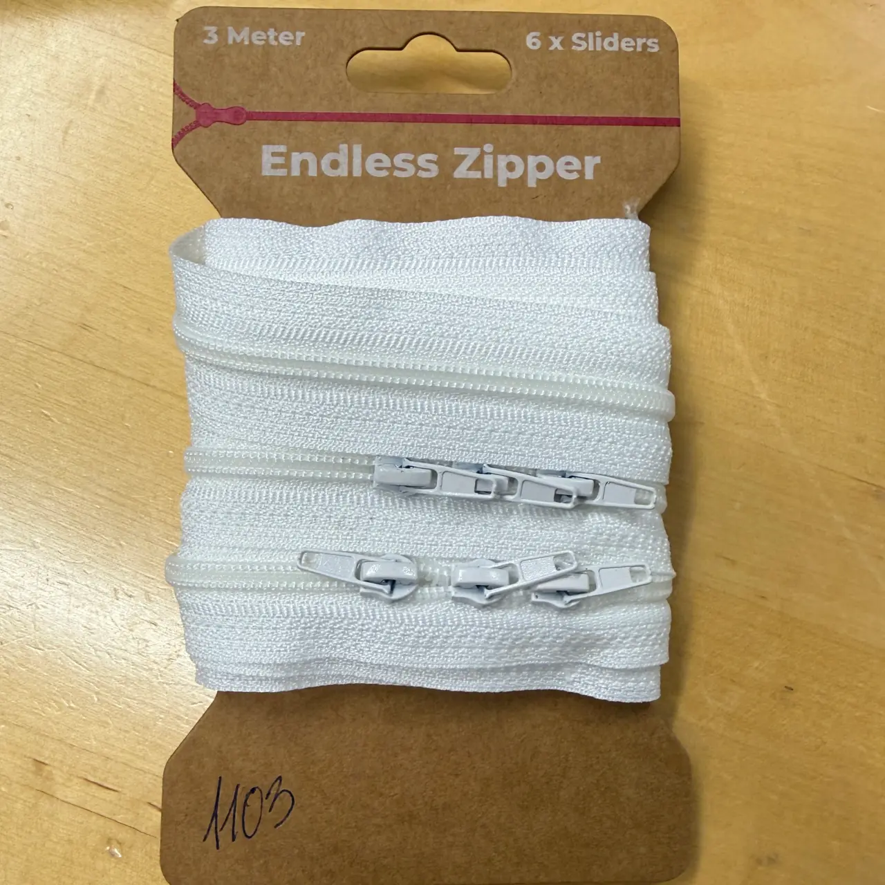 3 meter Dragkedja - offwhite