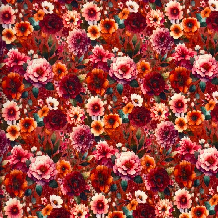 Flora (Design.B) - Viscose Jersey.