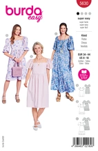 Burda - 5630 .Klänning 34 44